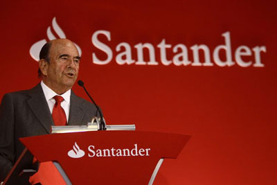 Emilio Botín, presidente del grupo Santander.