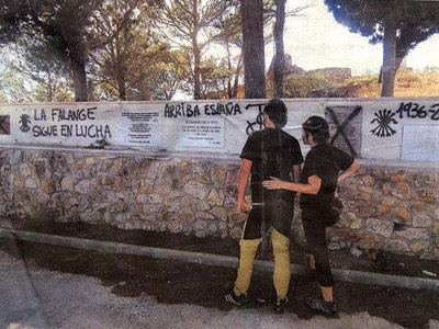 Pintadas fascistas que aparecieron en 2007