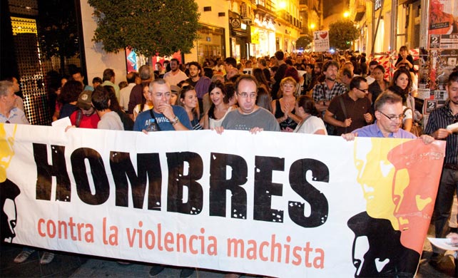 Manifestación de Hombres por la Igualdad en Sevilla.