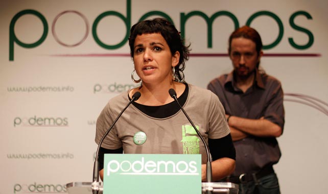 La eurodiputada de Podemos Teresa Rodríguez. -JAIRO VARGAS