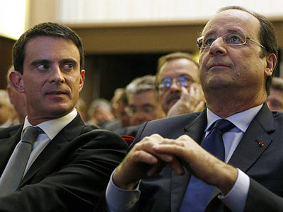 Manuel Valls y François Hollanden en una foto de archivo.