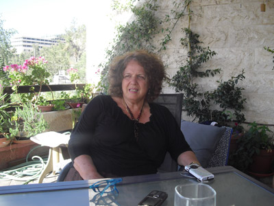 La profesora israelí, Nurit Peled, en un momento de la entrevista. ANNA FERDINANDSSON.