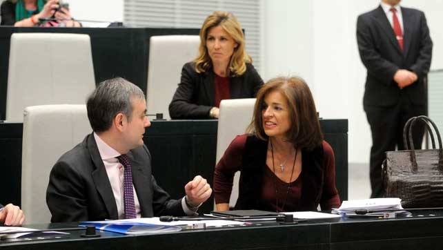 La alcaldesa de Madrid, Ana Botella, en un pleno municipal.