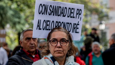 Unas 200.000 personas según la Delegación de Gobierno marchan durante una manifestación contra el desmantelamiento de la Atención Primaria en la Sanidad Pública, a 13 de noviembre de 2022, en Madrid (España). Imagen de archivo.