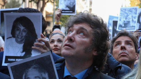 El presidente argentino, Javier Milei, durante un acto en Buenos Aires.