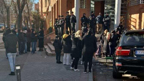 Desahucio de una familia vulnerable en Carabanchel, Madrid, a 14 de enero de 2025.