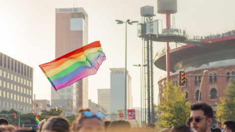  Bandera LGTBI+ en Barcelona.- Pixabay