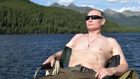  Vladimir Putin de vacaciones en Siberia, Rusia.- ALEXEY NIKOLSKY/AFP