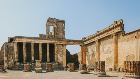 Foro romano del yacimiento de Herculano.- Freepik.