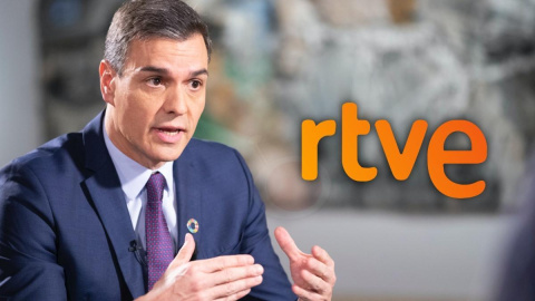  El presidente del Gobierno, Pedro Sánchez, entrevistado en la televisión pública, TVE.