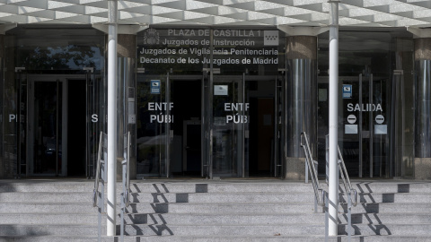 Entrada de los Juzgados de Plaza de Castilla. Imagen de archivo. Europa Press