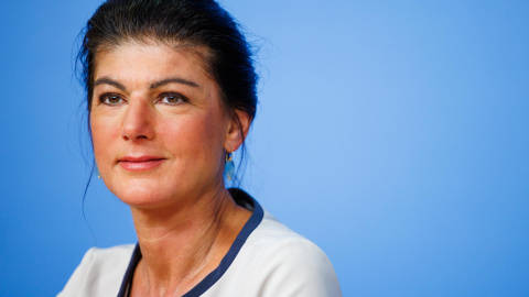  Sahra Wagenknecht Alliance (BSW) en una rueda de prensa en Berlín. EFE/EPA/CLEMENS BILAN