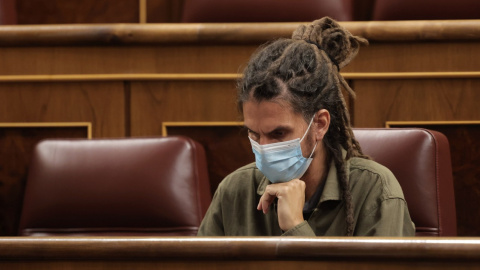  El ex secretario de Organización y diputado de Unidas Podemos Alberto Rodríguez en una sesión plenaria en el Congreso de los Diputados, a 14 de octubre de 2021, en Madrid, (España).- Eduardo Parra/EUROPA PRESS