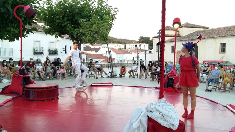 Noche blanca de la cultura en Aracena 2020 llevada a cabo cumpliendo las medidas de seguridad / Ayuntamiento de Aracena