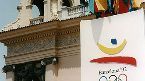  Logo de los Juegos Olímpicos de Barcelona en 1992. - Wikimedia/ Ralf Roletschek