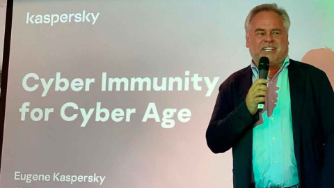 Imagen de archivo de Eugene Kaspersky durante un evento de seguridad en Irlanda. – Kaspersky