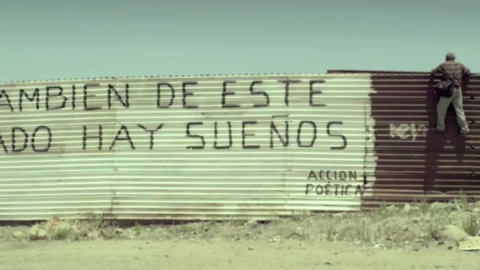 El Muro de México. Fotograma del reportaje de David Gonzalez y David Navarro El muro de Trump creará un gran cementerio en la frontera de México con EE UU