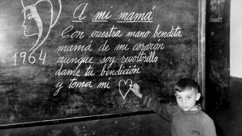  Juan Vicente Córdoba, director de cine, en el colegio cuando era niño.- CEDIDA POR EL AUTOR