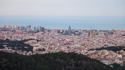 Mirador dels Bombers, a la sortida de Vallvidrera. — ACN