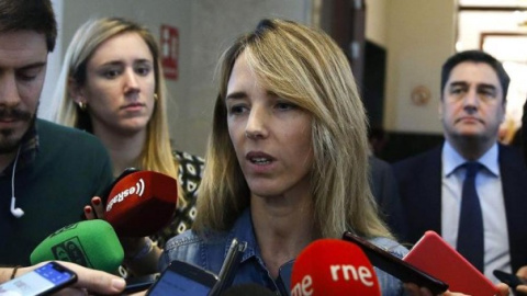  La portavoz del PP, Cayetana Álvarez de Toledo, tras una reunión de la Junta de Portavoces / EFE