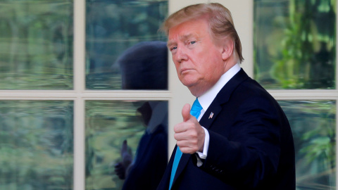 23/05/2019 - El presidente de Estados Unidos Donald Trump en la Casa Blanca. / REUTERS - CARLOS BARRIA