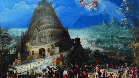 'La torre de Babel', de Marten van Valkenborch y Hendrick van Cleve (1580) - Foto cortesía de Arthemisia España.