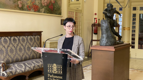 La portavoz socialista en el Parlament de las Islas Baleares, Silvia Cano. / PSIB-Twitter