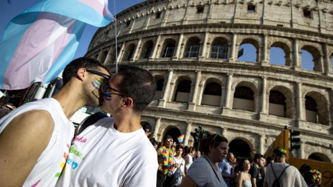 Desfile del Orgullo en Italia. EFE/EPA