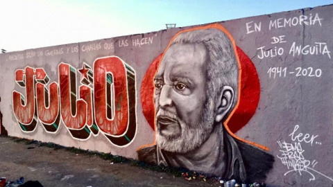  Mural dedicado a Julio Anguita en Berlín. —Facebook/ Eme Street Art