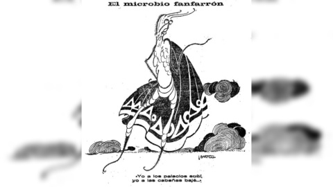 Viñeta publicada en 1918 en 'El imparcial' sobre la llamada gripe española.