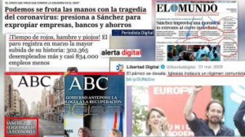 La caverna mediática pulveriza su récord de dar vergüenza ajena en plena emergencia por la pandemia