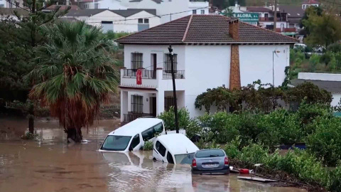  Álora fue una de las localidades más afectadas por el desbordamiento del río Guadalhorce. - EFE