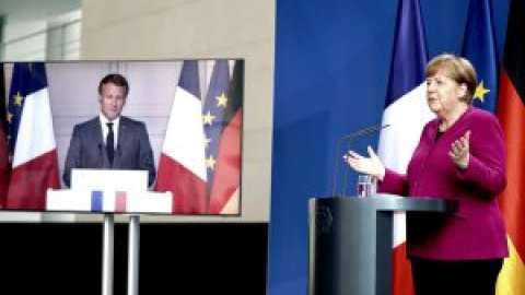 "Depende de nosotros": así resucitaron Merkel y Macron la solidaridad en la UE