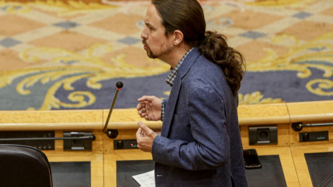 Pablo Iglesias, vicepresidente segundo y ministro de Derechos Sociales. / RICARDO RUBIO (EP)