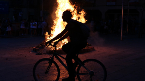 Una imatge de la nit de Sant Joan de l'any passat a Barcelona. ACN / ELISENDA ROSANAS