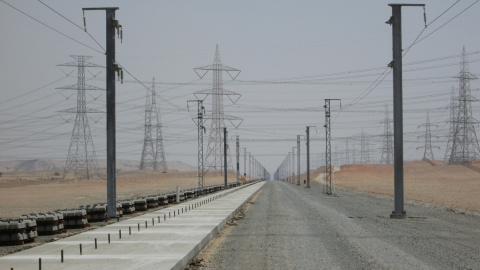 Obras del AVE de La Meca-Medina