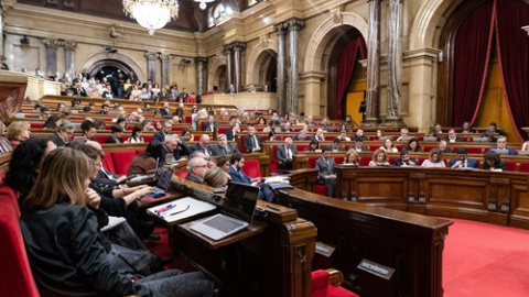 Vista general de la sessió plenària del Parlament de Catalunya