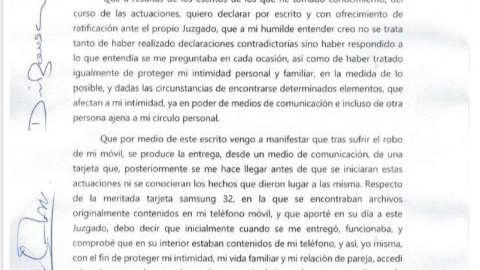 Comunicado de Dina Bousselham.