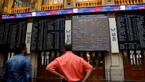 El interior de la Bolsa de Madrid. REUTERS/Andrea Comas