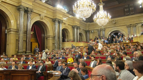 El ple del Parlament. EUROPA PRESS