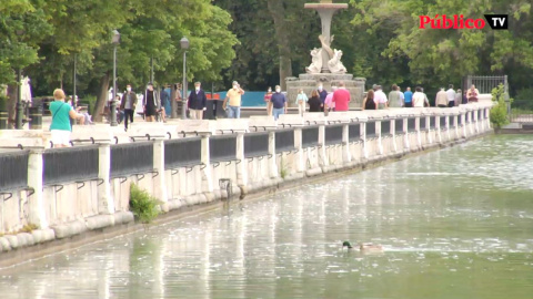 Madrid reabre sus grandes parques, que se llenan en horas