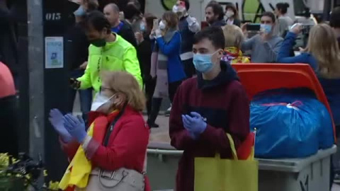 Nueva protesta contra el Gobierno en el madrileño barrio de Salamanca en pleno estado de alarma