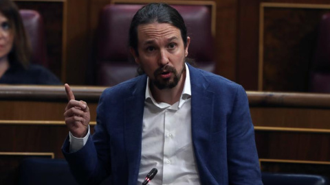 Pablo Iglesias en una intervención en el Congreso. EFE