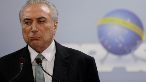 Temer, durante una rueda de prensa en Brasilia este jueves. REUTERS/Ueslei Marcelino