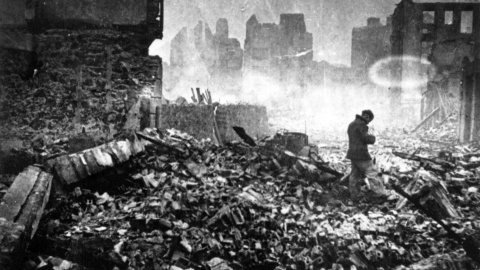 Bombardeo de Gernika. Foto: Museo de la Paz de Gernika