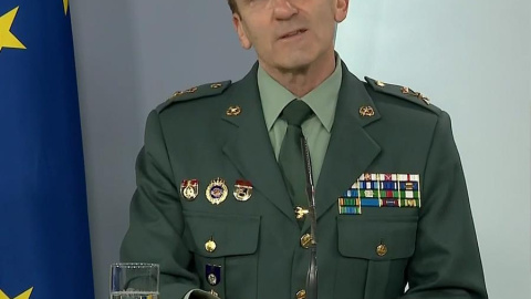 El Jefe del Estado Mayor de la Guardia Civil, general José Manuel Santiago