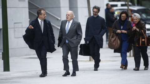 Jordi Pujol y Marta Ferrusola llegan a la Audiencia Nacional /EUROPA PRESS