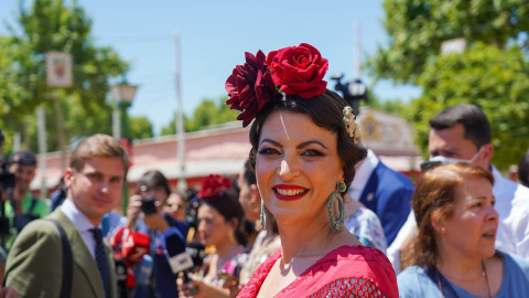 Macarena Olona, en la Feria de Sevilla. E.P./Eduardo Briones