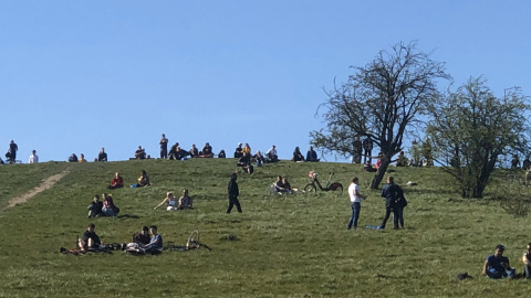 El parque de Primrose Hill este sábado.