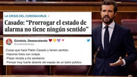 "Pablo Casado, a punto de recomendar inyecciones de lejía": las redes critican la "irresponsabilidad" del PP en la crisis